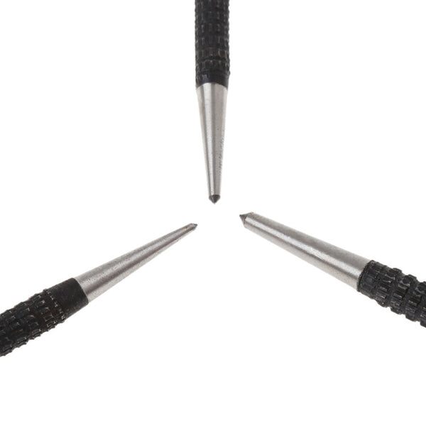3 Pcs 3/32" Heavy Duty Centre Punch Steel Metal Spring Loaded Marking Hole Tool