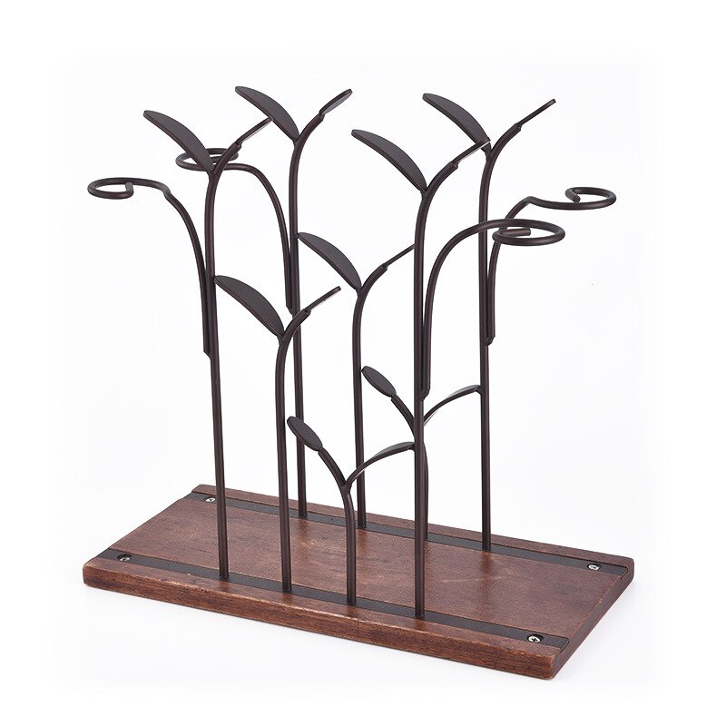 Nordic Style Vintage Wine Rack Retro Shelf Iron Wine Bottle Holder Champagne Bar Accessories Home Bars Stand For Wine Bottles Main image