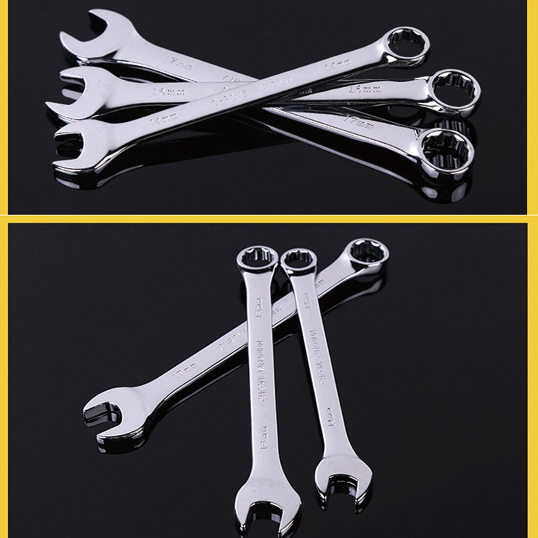 6MM-10MM Combination Metric Wrench Set Fine Tooth Gear Ring Torque and Socket Wrench Set Nut Tools for Repair WrenchTools