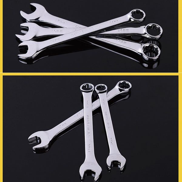 6MM-10MM Combination Metric Wrench Set Fine Tooth Gear Ring Torque and Socket Wrench Set Nut Tools for Repair WrenchTools