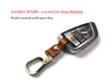 Genuine Leather Key Smart Wallet DIY Car Keychain EDC Pocket Key Holder Keys Organizer Brand Quality