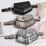 New Fanny Pack Women Waist Belt Bag serpentine Vintage Waist Bags Girl Fashion Bum Pouch Phone Leather Chest Packs Mochila mujer