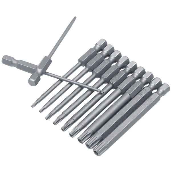 11pcs 12pcs Security Bit Set Tamper Proof Screwdriver Drill Bit Screw Driver Bits Torx Flat Head 1/4"  Hex Driver Bits