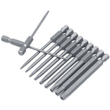 11pcs 12pcs Security Bit Set Tamper Proof Screwdriver Drill Bit Screw Driver Bits Torx Flat Head 1/4"  Hex Driver Bits