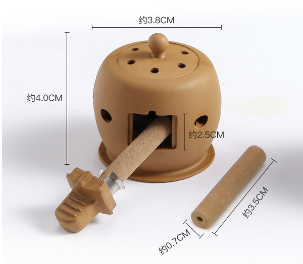 Moxibustion Box Chinese Moxa Sticks Burner Heating Acupuncture Point Chinese Therapy Women Gynaecopathia Mini Moxa Tube