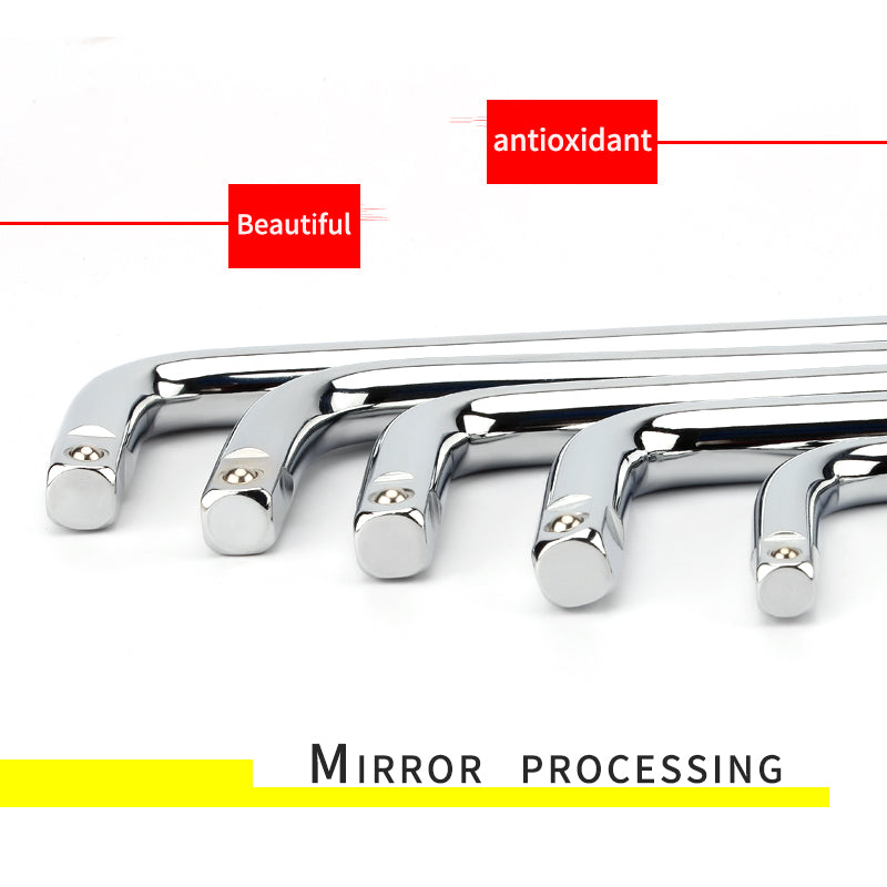 L Type Socket Bent Bar 250mm 300mm 350mm 500mm L-Handle Sockets Wrench Hand Tools 10" 12" 14" 20" Curved Rod
