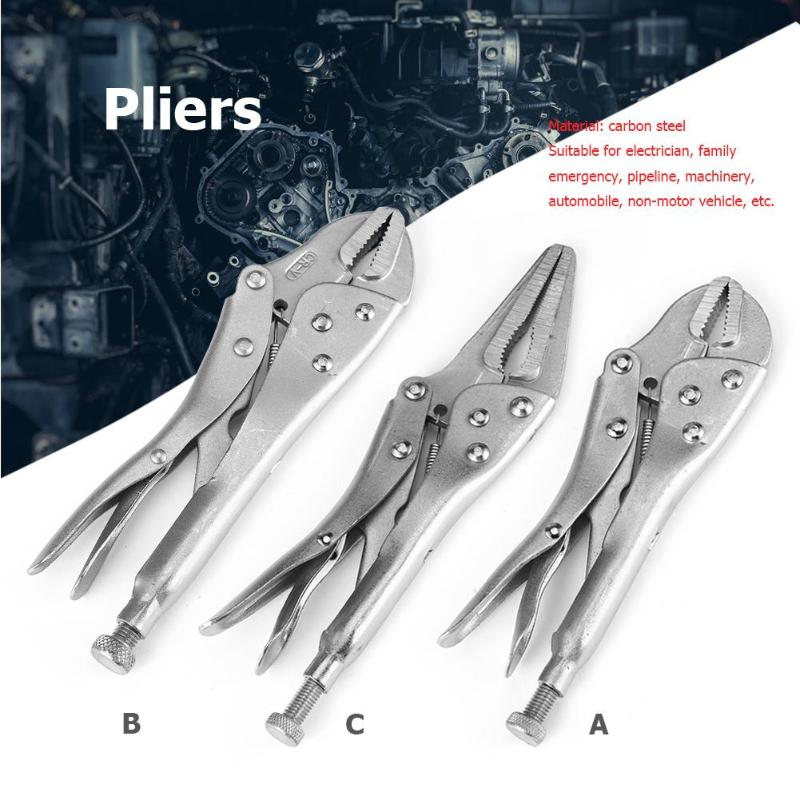 Carbon Steel Welding  Plier Tool Adjustable Jaw Pliers C Clamp Locking Mole Vice Grips Forceps Woodworking Clips Hand Tool Main image