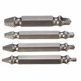 4pcs Screw Extractor Drill Bits Guide Set Broken Damaged Bolt Remover Double Ended Damaged Screw Extractor