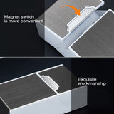 Anpro 2-in-1 Cigarette Case Box USB Rechargeable Lighter for Smoking Flameless Aluminum Alloy Windproof Lighter