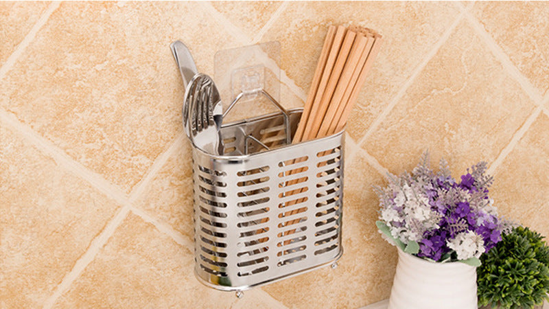 Multifunction Storage Box Rack Kitchen Organizer For Chopsticks Spoon Fork Stainless Steel Storage Rack Cutlery Holder Organizer
