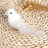 2PCS/lot Cute Artificial Feather Birds Bundled Foam Pigeons with Claw Photo Props Home Decoration