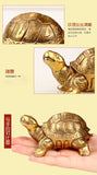 The copper tortoise turtle longevity Home Furnishing Figurine rich crafts decoration Symbolize wealth Animal figurine statue