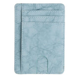 Slim Rfid Blocking Leather Wallet Credit Id Card Holder Purse Money Clip Card Case Passport Cover Business Card Holder Tarjetero
