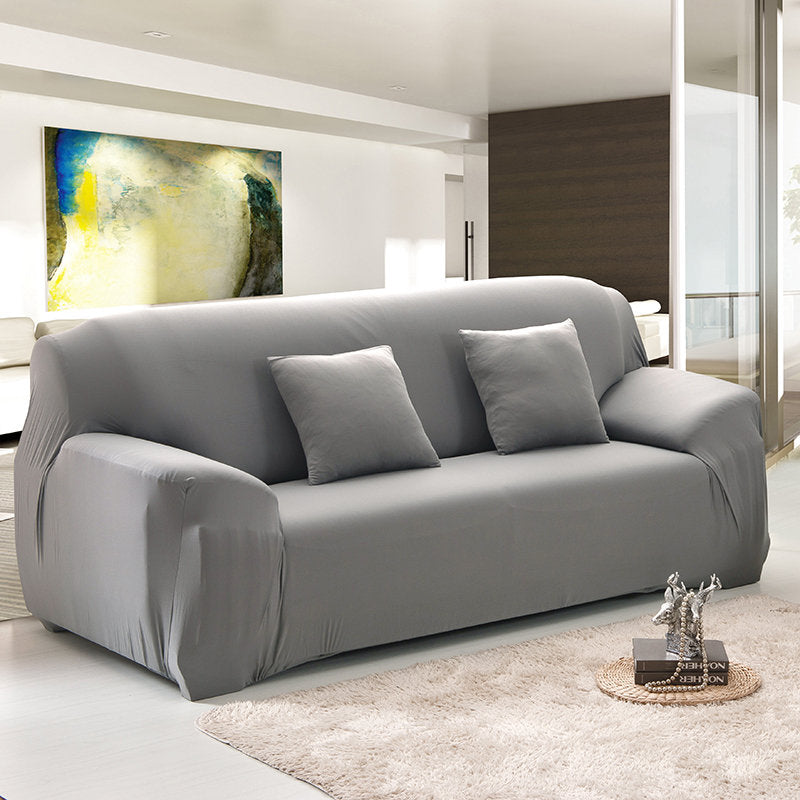 Grey Elastic Sofa Cover Cotton All-inclusive Stretch Slipcover Couch Cover Sofa Towel Sofa Cover for Living Room copridivano 1pc