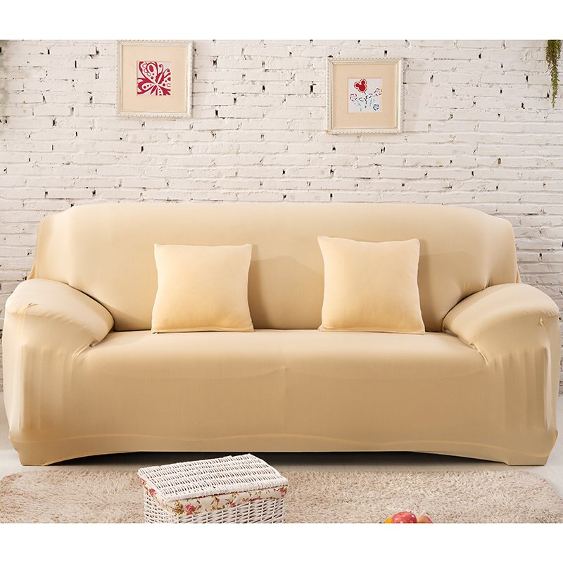 Grey Elastic Sofa Cover Cotton All-inclusive Stretch Slipcover Couch Cover Sofa Towel Sofa Cover for Living Room copridivano 1pc