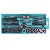 20pcs/lot Tap & Die Set with Small Tap Twisted Hand Tools and 1/16-1/2 Inch NC Screw Thread Plugs Taps Hand Screw Taps