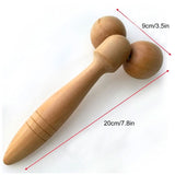 Wooden Eye Face Roller Health Care Massager Primary Wood Color Relaxing Neck Chin Slimming Face-lift Massage Tool