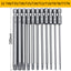 11pcs 12pcs Security Bit Set Tamper Proof Screwdriver Drill Bit Screw Driver Bits Torx Flat Head 1/4"  Hex Driver Bits