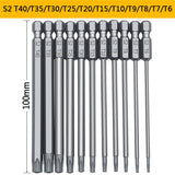 11pcs 12pcs Security Bit Set Tamper Proof Screwdriver Drill Bit Screw Driver Bits Torx Flat Head 1/4"  Hex Driver Bits