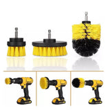 Electric Drill Brush Kit Plastic Round Cleaning Brush For Carpet Glass Car Tires Nylon Brushes Power Scrubber Drill