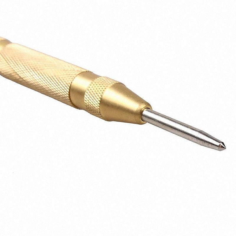 Automatic Centre Punch 5'' Automatic Center Pin Punch Strike Spring Loaded Marking Starting Holes Tool Chisel Steel