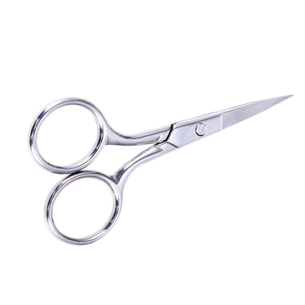 Stainless Steel Nose Hair Scissors Beard Eyebrow Facial Hairs False Eyelashes Trimmer Scissors with Sharp Edge Blades