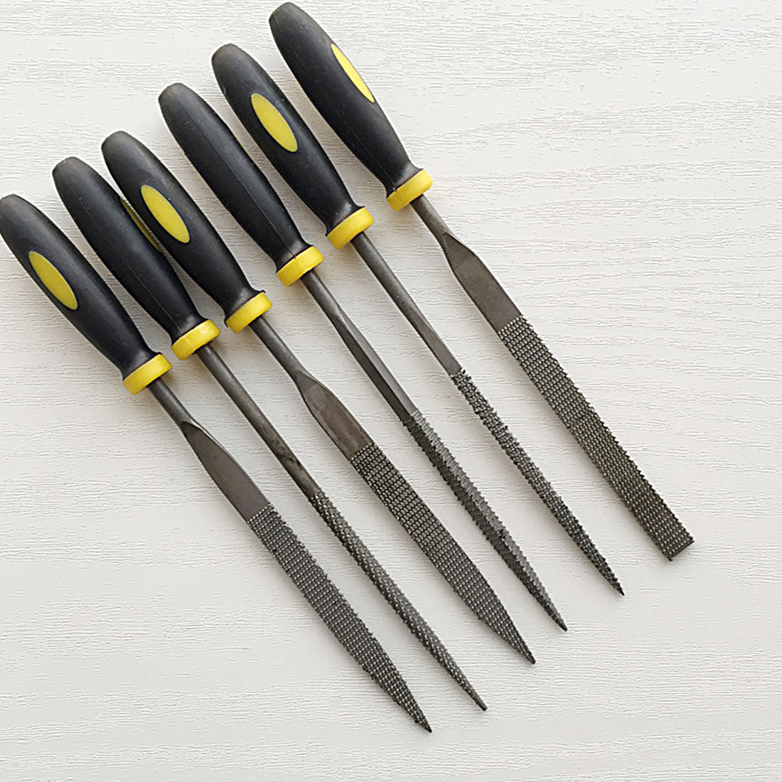 6Pcs Mini Metal Filing Rasp Diamond Needle File Wood Grinding Tools Hand Woodworking Files Tool 140x3mm Main image