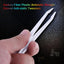 6pcs/set Carbon Fiber Plastic Tweezers Antistatic Straight Curved Anti-static Tweezers White Color Hand Tool