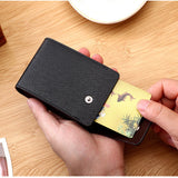 Men Credit Card Holder Leather Purse Card Wallet For Credit Id Cards Case Bank Business Card Holder Rfid Tarjetero Carteira