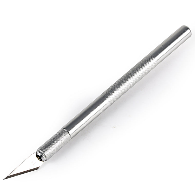 Metal Handle Scalpel 9 Blades Knife Wood Paper Cutter Craft Pen Knives Engraving Knife DIY Repair Hand Tools