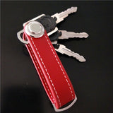 Car Key Pouch Bag Case Wallet Holder Chain Key Wallet Ring Collector Housekeeper EDC Pocket Key Organizer Smart Leather Keychain