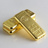 New Cigarette Lighters Gold Bar Shape Butane Gas Lighters Grinding Wheel Metal Kerosene Lighter Accessories Gadgets For Men Gift