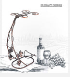 Creative Hanging Wine Glass Holder Wine Rack Metal Bracket Display Stand Bar Wine Rack Bracket Decorations Wine Glass Organizer