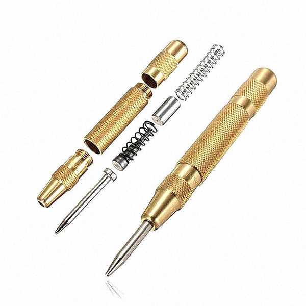 Automatic Centre Punch 5'' Automatic Center Pin Punch Strike Spring Loaded Marking Starting Holes Tool Chisel Steel