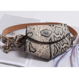 New Fanny Pack Women Waist Belt Bag serpentine Vintage Waist Bags Girl Fashion Bum Pouch Phone Leather Chest Packs Mochila mujer