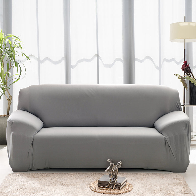 Grey Elastic Sofa Cover Cotton All-inclusive Stretch Slipcover Couch Cover Sofa Towel Sofa Cover for Living Room copridivano 1pc