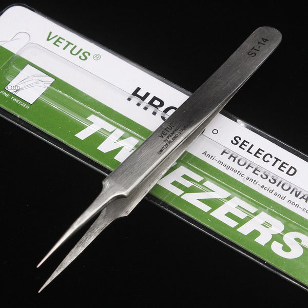 1PCS VETUS ST10-ST15 anti-static tainless Steel Tweezers Set Maintenance Tools Kits