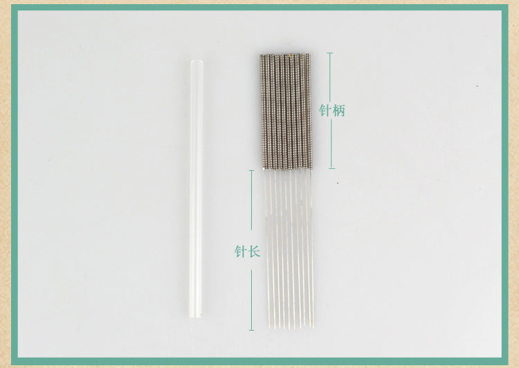 disposable acupuncture needle single use with tube acupunctue beauty massage needle 0.16/18/20/25/30mm 500pcs