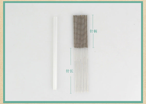 disposable acupuncture needle single use with tube acupunctue beauty massage needle 0.16/18/20/25/30mm 500pcs