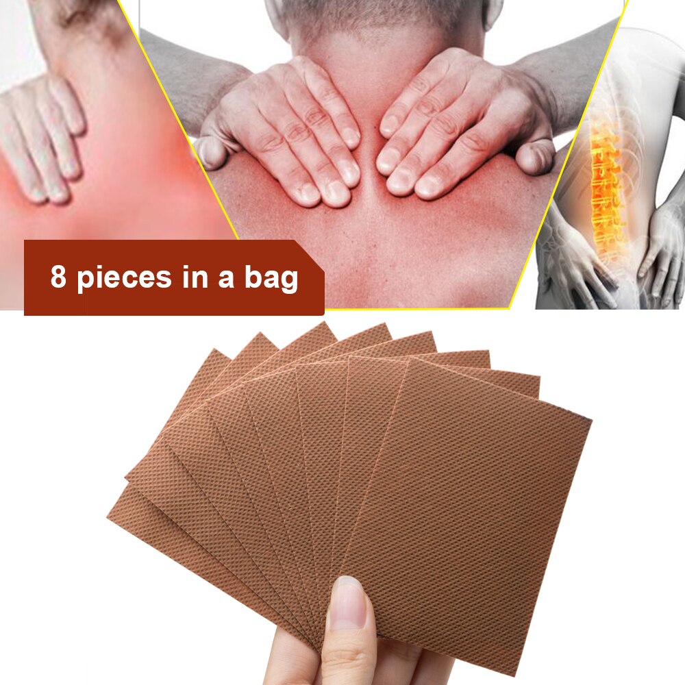 32Pcs/4bags Medicated Plaster Shaolin Medicine Knee Pain Relief Adhesive Patch Joint Back Medicated Plaster Pain Relieving