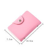 New PU Leather Function 24 Bits Card Case Business Card Holder Men Women Credit Passport Card Bag ID Passport Card Wallet