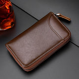 Genuine Leather Wallet Keychain Holder Pouch Purse Key Organizer Cover Bag Fashion Men Key Holder Car Key Case housekeeper