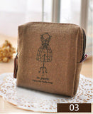 Excellent Quality Vintage Classic Women Man Canvas Coin Purse Zip Wallet Small Mini Bag Case Pouch Holder Retro Money Bags Gift