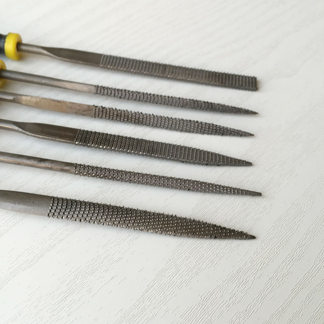 6Pcs Mini Metal Filing Rasp Diamond Needle File Wood Grinding Tools Hand Woodworking Files Tool 140x3mm