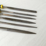 6Pcs Mini Metal Filing Rasp Diamond Needle File Wood Grinding Tools Hand Woodworking Files Tool 140x3mm