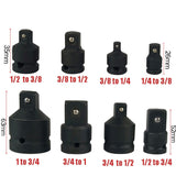 Pneumatic Socket Ratchet Converter Adapter Reducer 1/2 to 3/8 3/8 to 1/4 3/4 to 3/8 3/8 to 1/2 Car Bicycle Garage Repair Tools