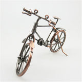 Creative Iron Art Bicycle Model Metal Handicraft Ornaments Home Decor Miniature Figurines Gift Craft For Kids Friends