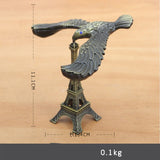Creative metal balance eagle model landmark building decoration wrought ironl tower toy gift crafts