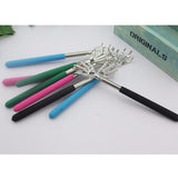 Practical Handy Stainless Pen Clip Back Scratcher Telescopic Pocket Scratching Massage Kit Bear Claw New Back Scratcher