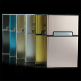 Personality Creative Aluminum Smoking Cigarette Case Men Cigar Tobacco Holder Pocket cigarette Box Storage Container Man Gift
